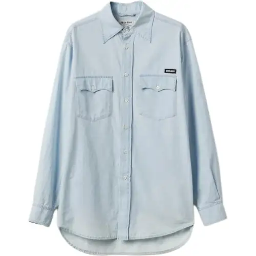 MIU MIU Shirt Women's Light Blue