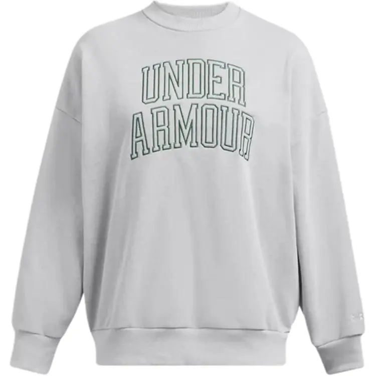 Under Armour Icon Heavyweight Terry Sweatshirt Women's Modern Gray/Forest Green