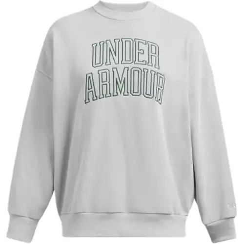 Under Armour Icon Heavyweight Terry Sweatshirt Women's Modern Gray/Forest Green