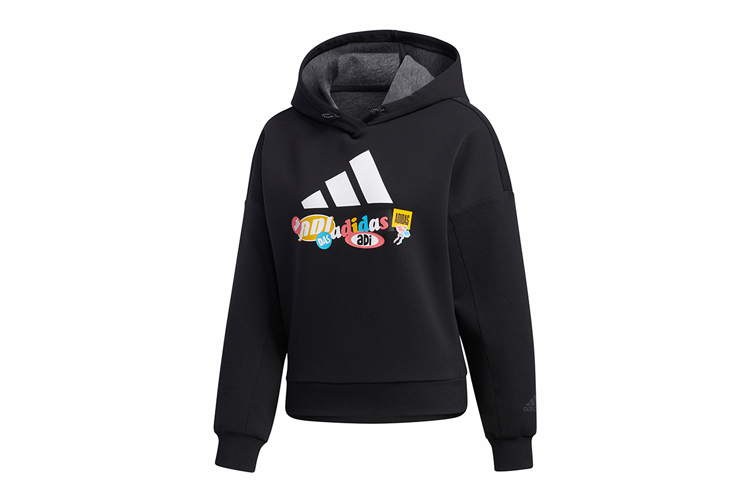 Женское худи adidas UR Hood Sweat (черное) — фото 1