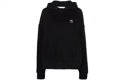 PALM ANGELS Sweatshirts Women's Black Hooded Moderate Regular