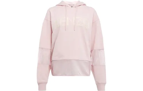 KENZO Sweatshirts Women's Light Pink Hooded Moderate Regular