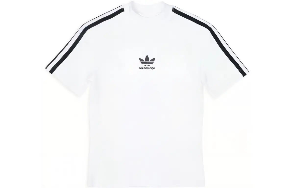 Balenciaga x Adidas Originals T Shirt Women's White Slim Fit
