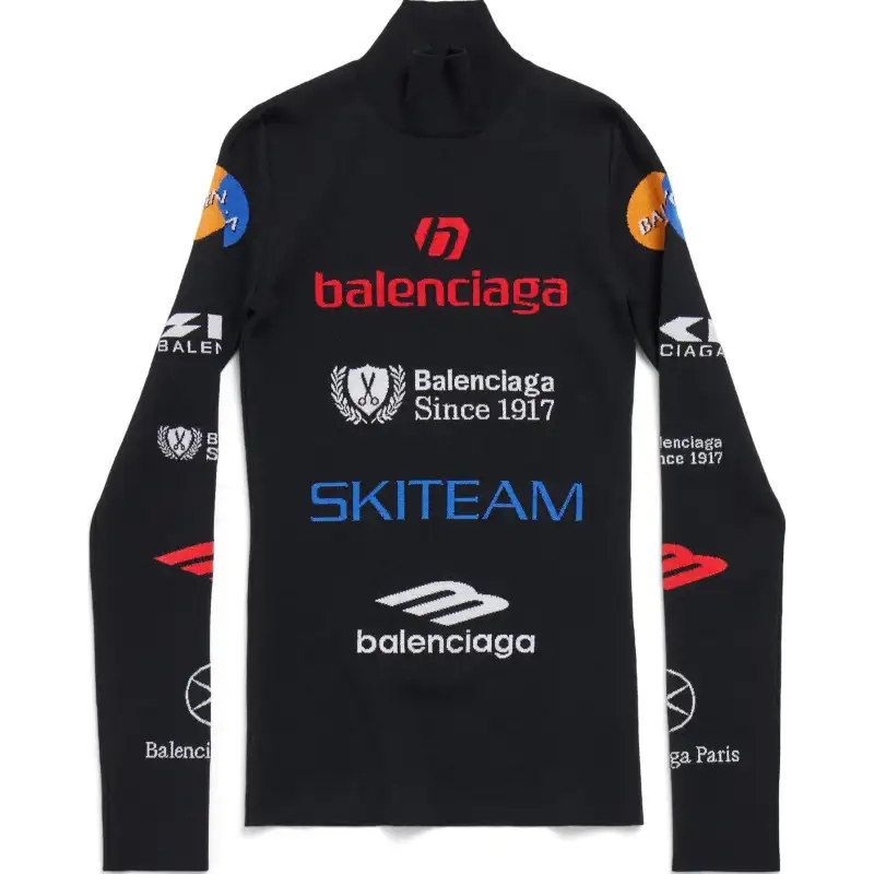 Balenciaga Ski Turtleneck Long-Sleeved Sweater