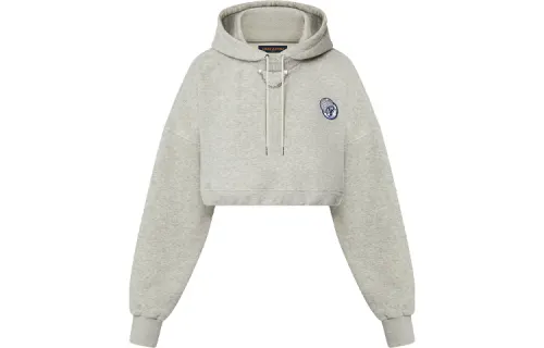 LOUIS VUITTON Lv Globe Cropped Hoodie
