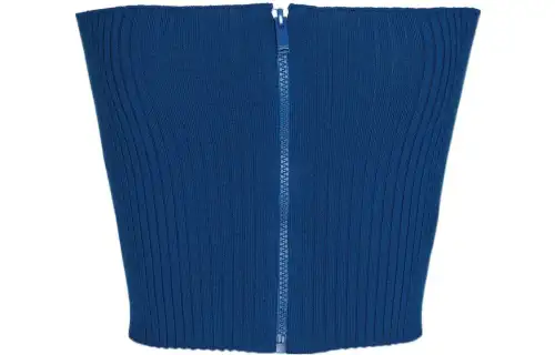 SAINT LAURENT FW22 Strapless Top Women's Blue