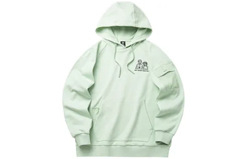 ANTA Life Collection Sweatshirts Women's Cherish Literature Green Hooded Moderate Regular