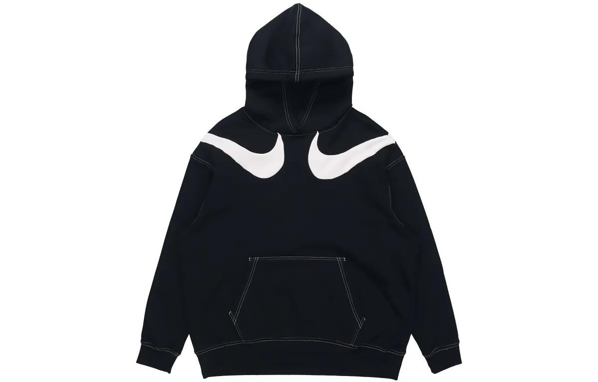 Nike Sweatshirts Women's Black Hooded Moderate Regular