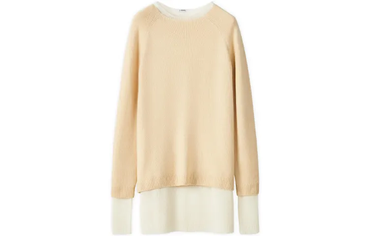 LOEWE FW21 Loose Fit Sweater Women's Beige