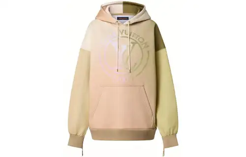 LOUIS VUITTON Gradient Fleece Jersey Lv Circle Hoodie