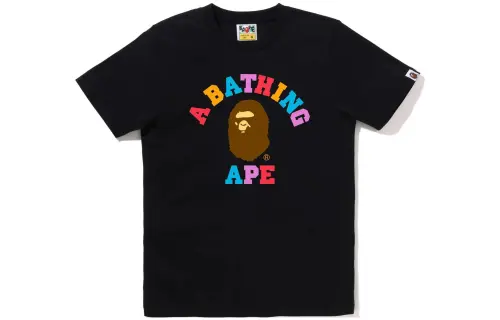 A BATHING APE Store La 5th Anniversary Baby Milo College Tee Black