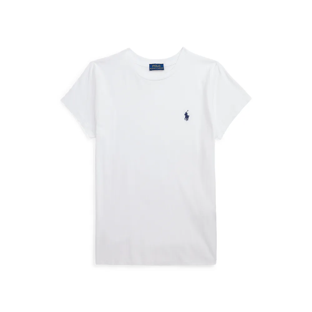 Polo Ralph Lauren T-Shirts Women's White Crew Neck Moderate Straight Fit