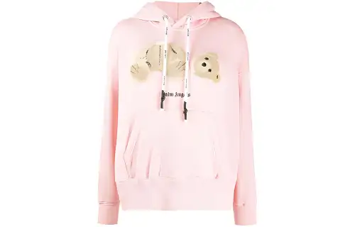PALM ANGELS Bear Over Hoodie 'Pink/Brown'