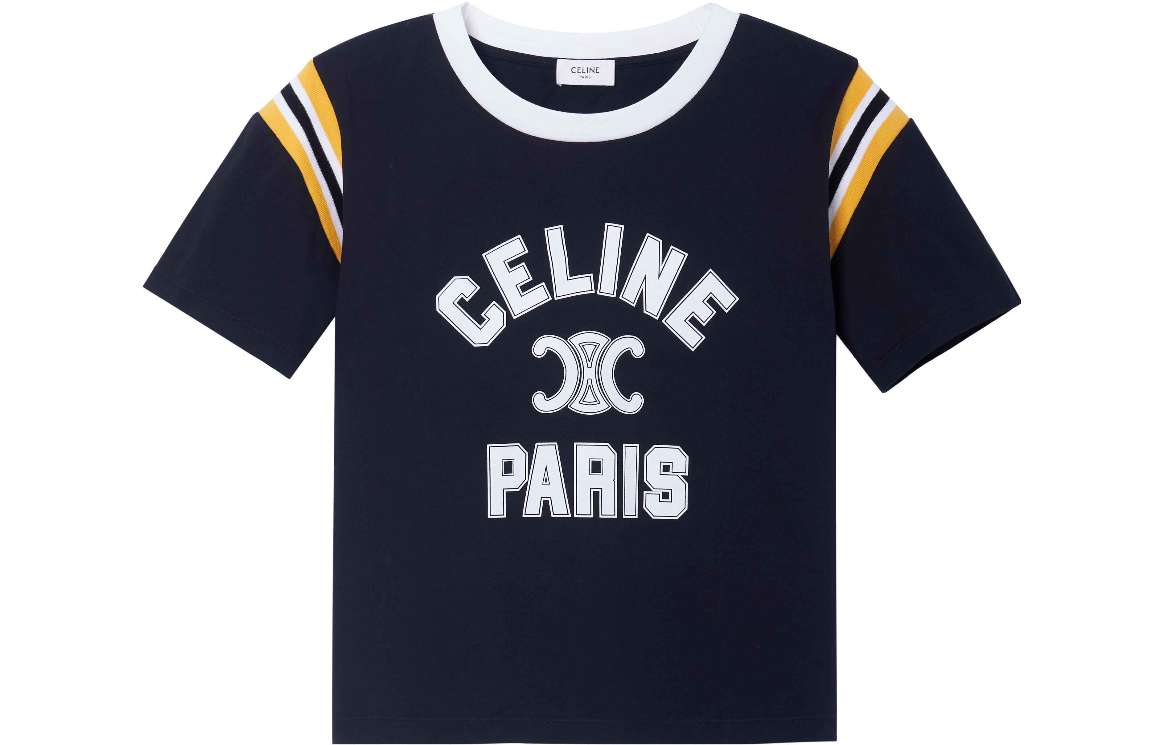 Женская футболка CELINE SS23T (черная)