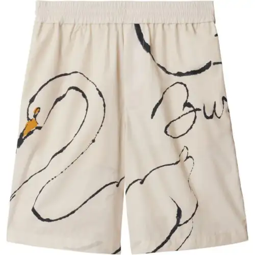Burberry SS24 Casual Shorts Men's White