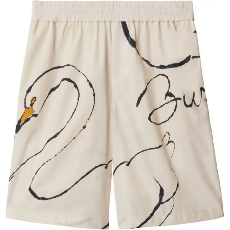 Burberry SS24 Casual Shorts Men's White