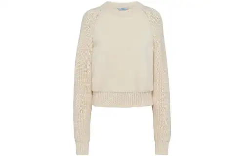 crew-neck alpaca-blend jumper