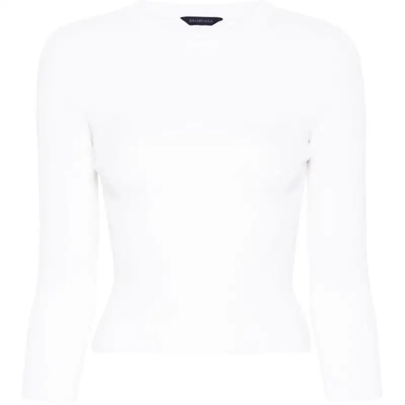 Balenciaga BB-pattern open-knit jumper