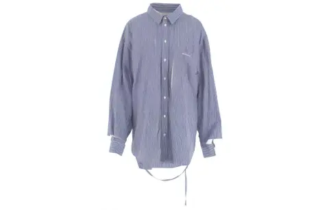 Balenciaga Shirts Women's Blue Lapel Moderate