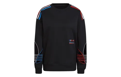 Adidas Originals Sweatshirts Women's Black Crew Neck Moderate Regular