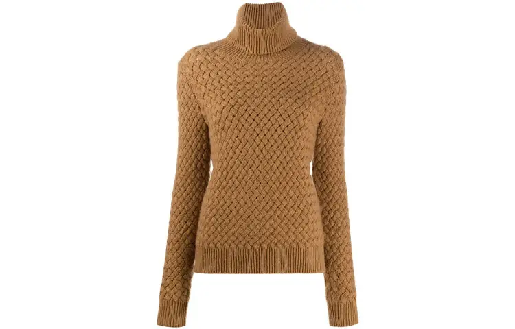 SAINT LAURENT FW21 Slim Fit Sweater Women's Brown
