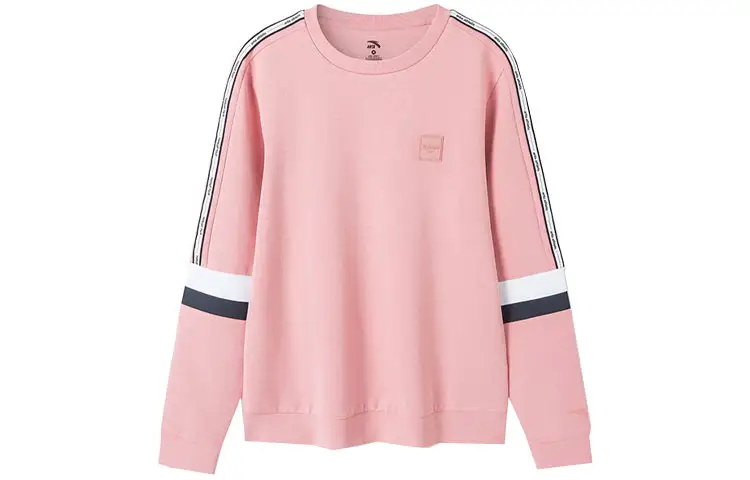 ANTA Variety Training Collection Sweatshirts Women's Sunset Red Crew Neck Moderate Regular
