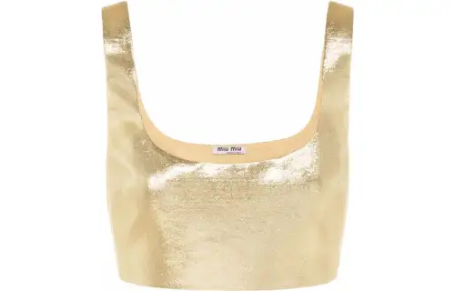 MIU MIU Camisoles Women's Gold Moderate Other