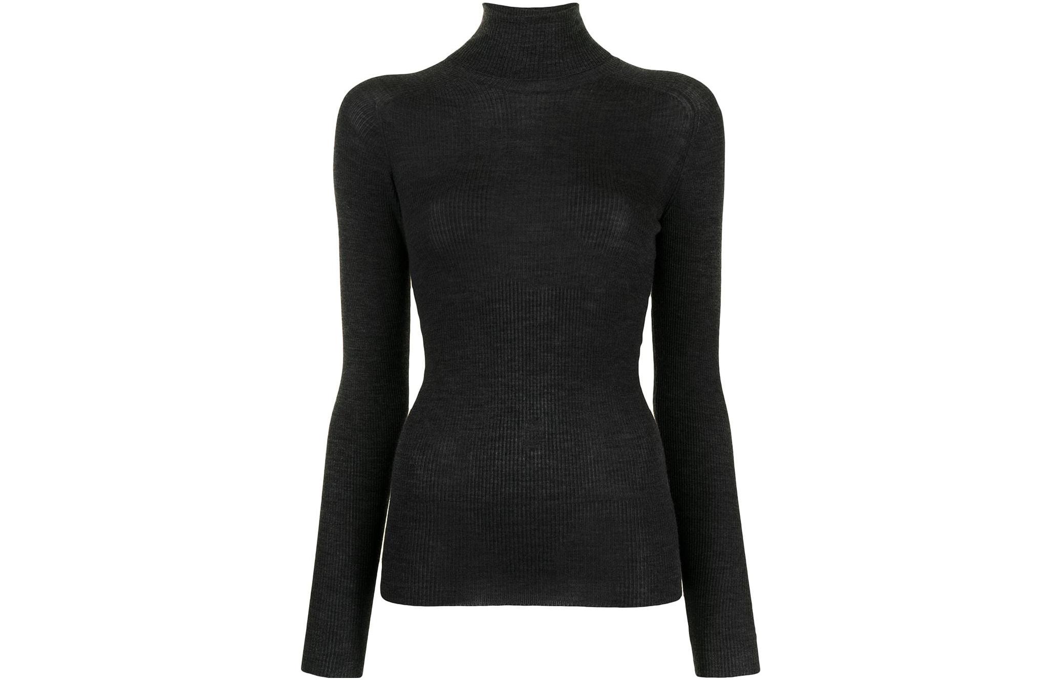 GUCCI Cashmere Sweaters Women's Black Turtleneck Moderate