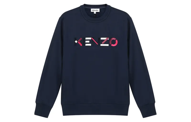KENZO Sweatshirts Women's Marine Blue Crew Neck Moderate Regular