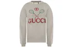 GUCCI Sweatshirts Women's Gray Crew Neck Moderate Regular