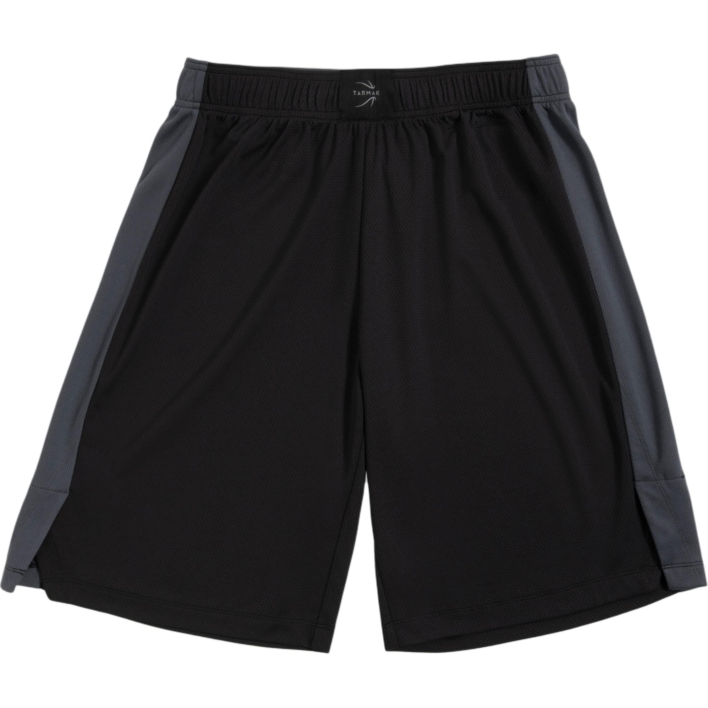 Decathlon DECATHLON SH500 TARMAK color-blocked basketball sports comfortable and breathable mid-waist five-quarter pants casual shorts, same style for men and women, black