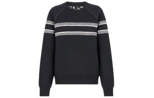 DIOR Quarterly New Products Cashmere Sweaters Women's Blue Crew Neck Moderate