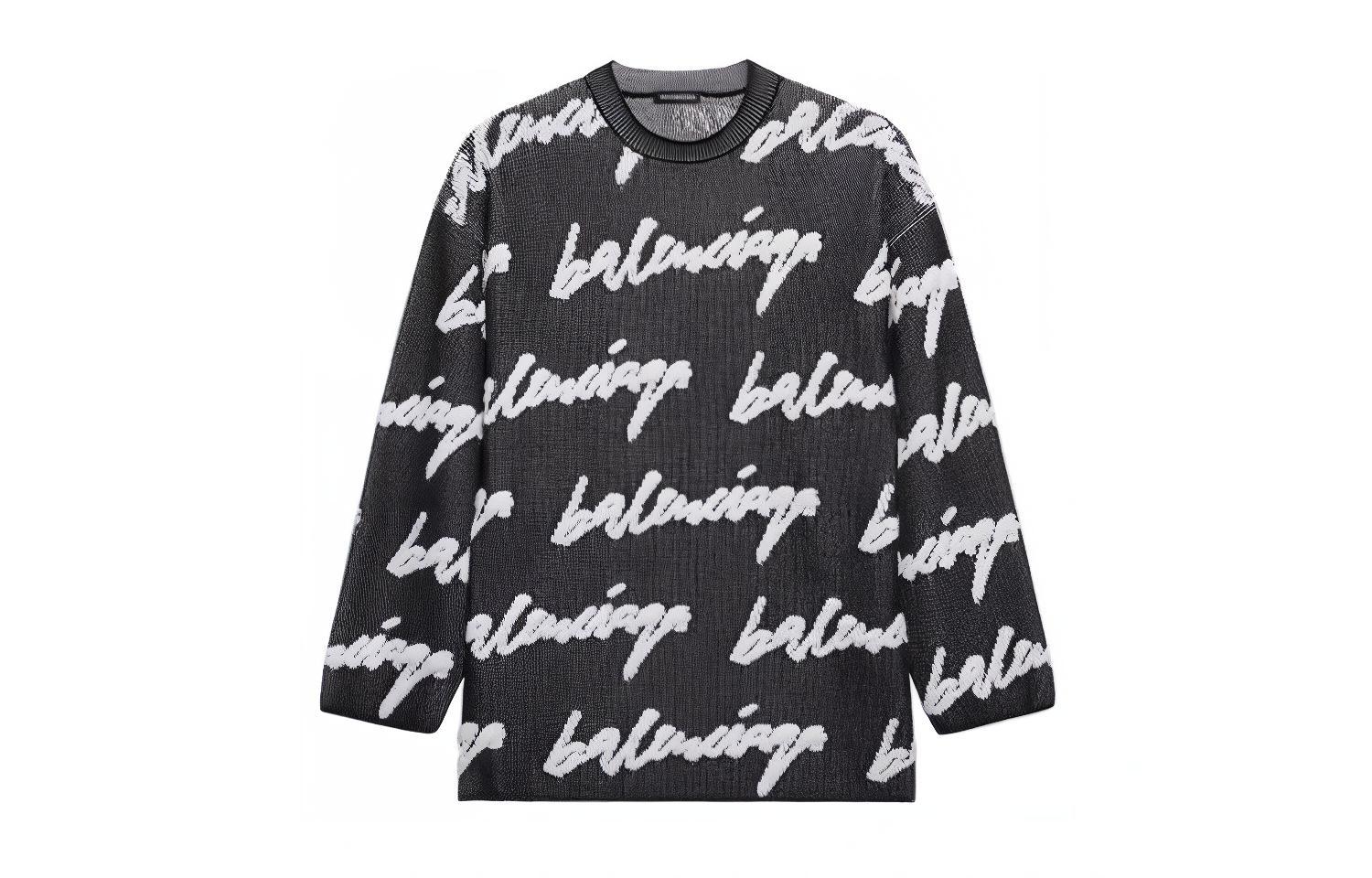 Женский джемпер Balenciaga (черный)