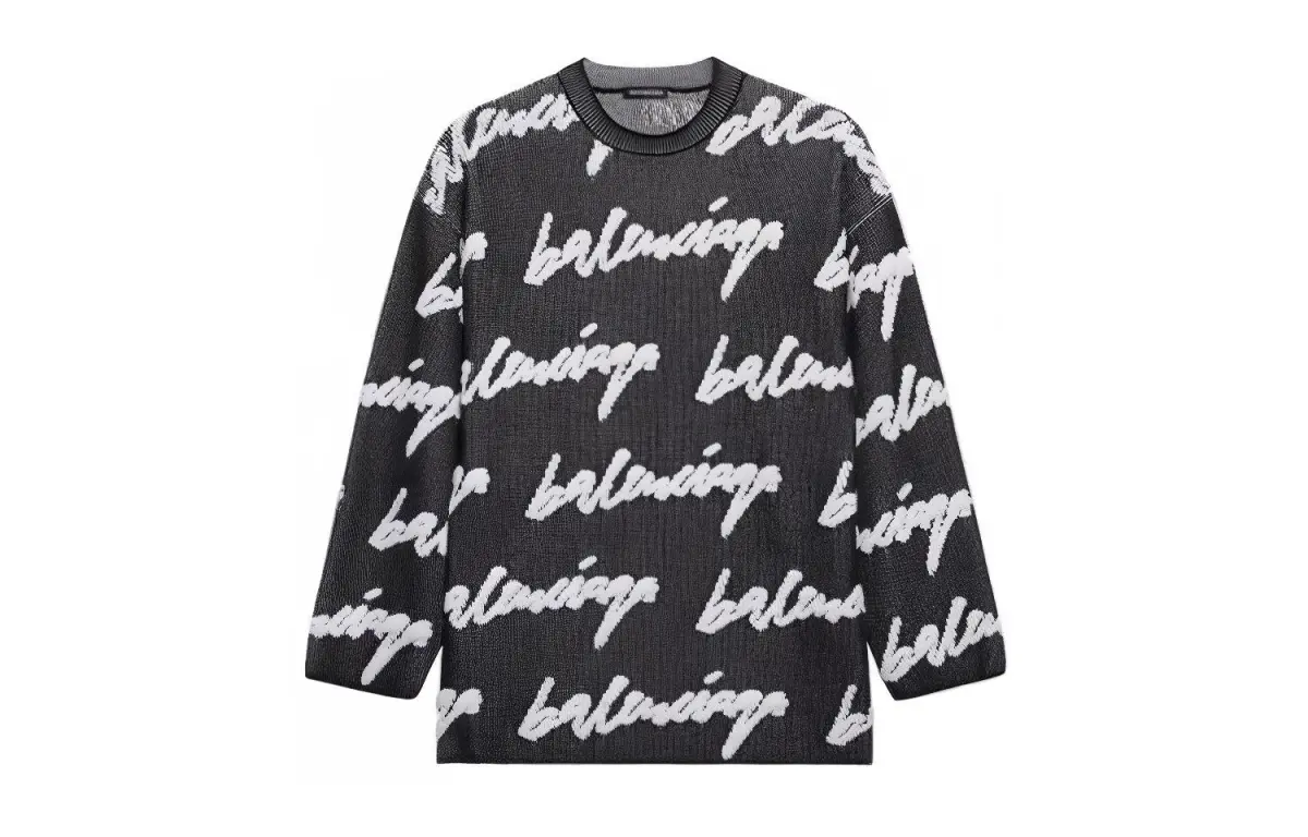 Balenciaga Knitwear Loose Fit Women's Black