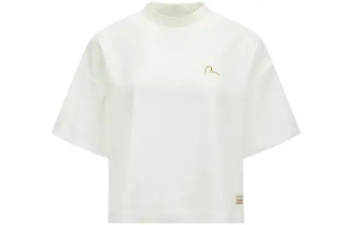 EVISU Drop Shoulder Sleeve T Shirt Women's White