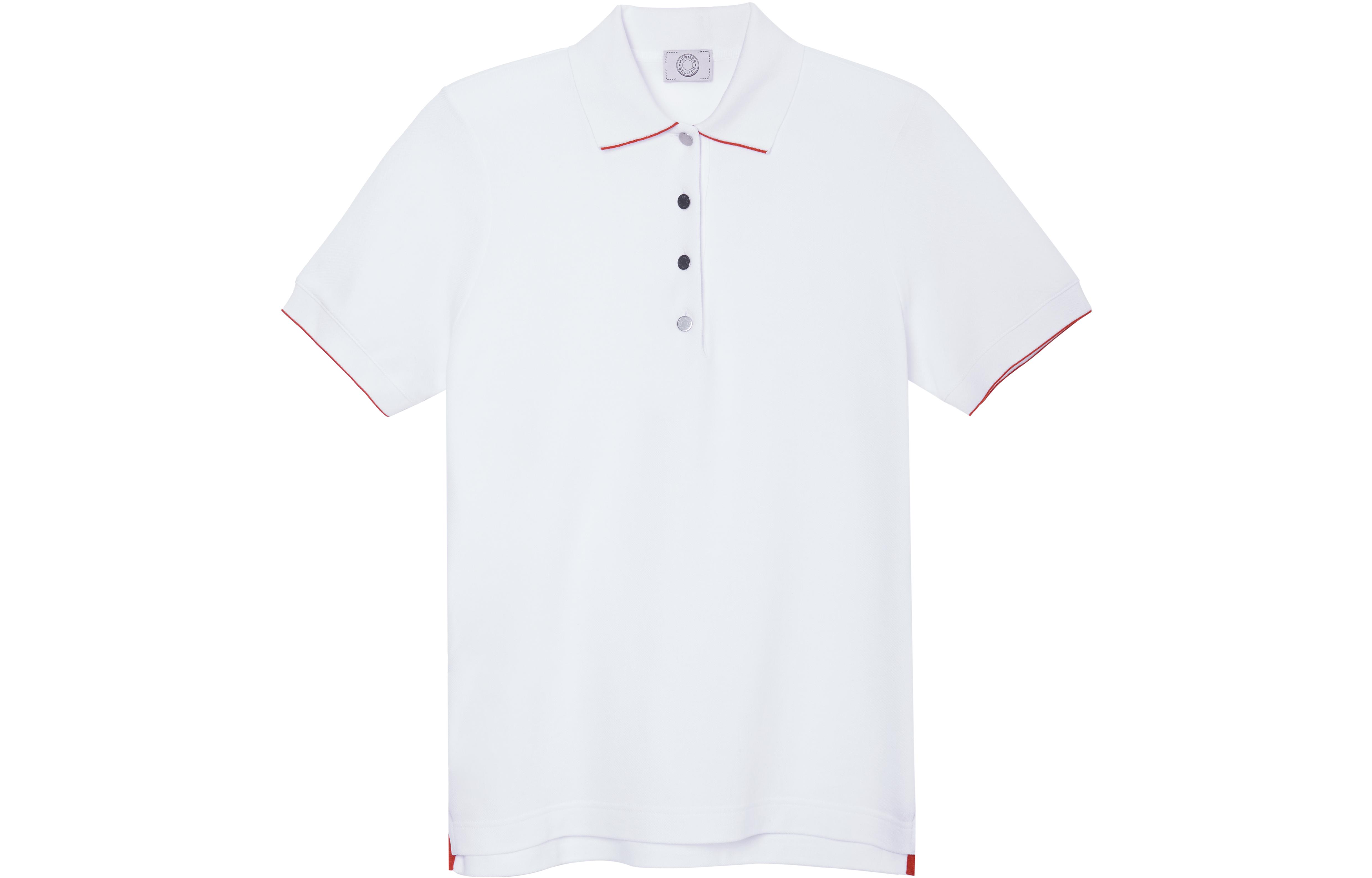 Женская футболка-поло Hermes SS22 Polo (белая)