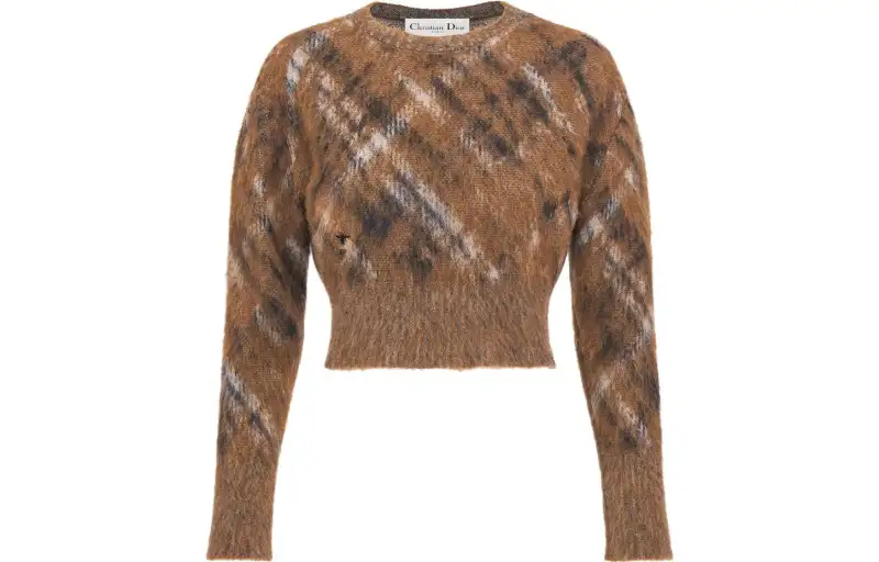DIOR Sweaters Women's Orange Crew Neck Moderate Other
