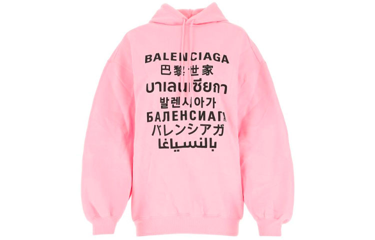 Женское худи Balenciaga SS21 (розовое)