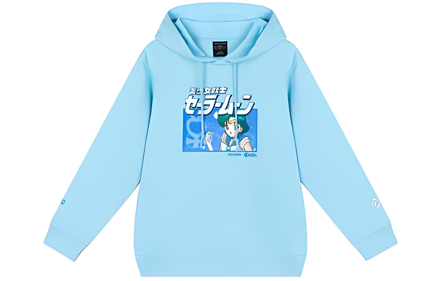 Женское худи Skechers x Sailor Moon (голубое)