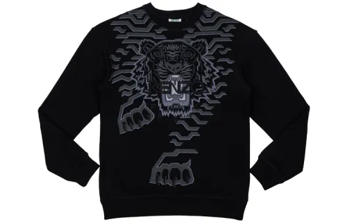 KENZO Sweatshirts Women's Black Crew Neck Moderate Regular