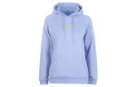 KENZO Letter Logo Sweatshirts Women's Light Blue Hooded Thickened Regular