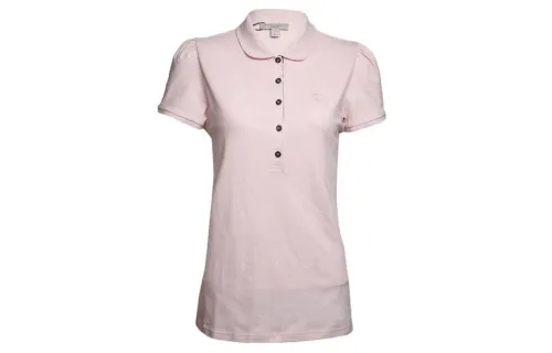Burberry Polo Shirts Women's Pink Polo Collar Moderate Straight Fit