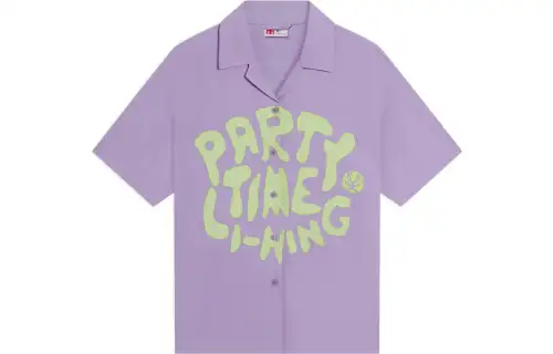 Li Ning Shirts Women's Purple Lapel Moderate Other