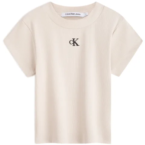 Calvin Klein Logo-patch Cropped T-shirt