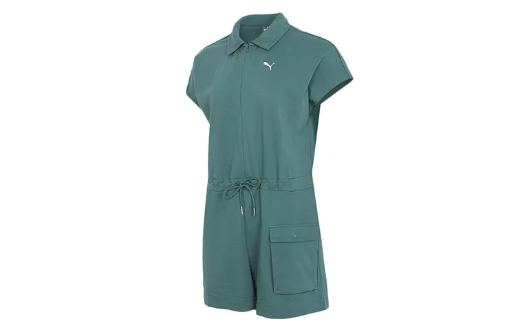 PUMA Bodysuits Women's Green Crew Neck