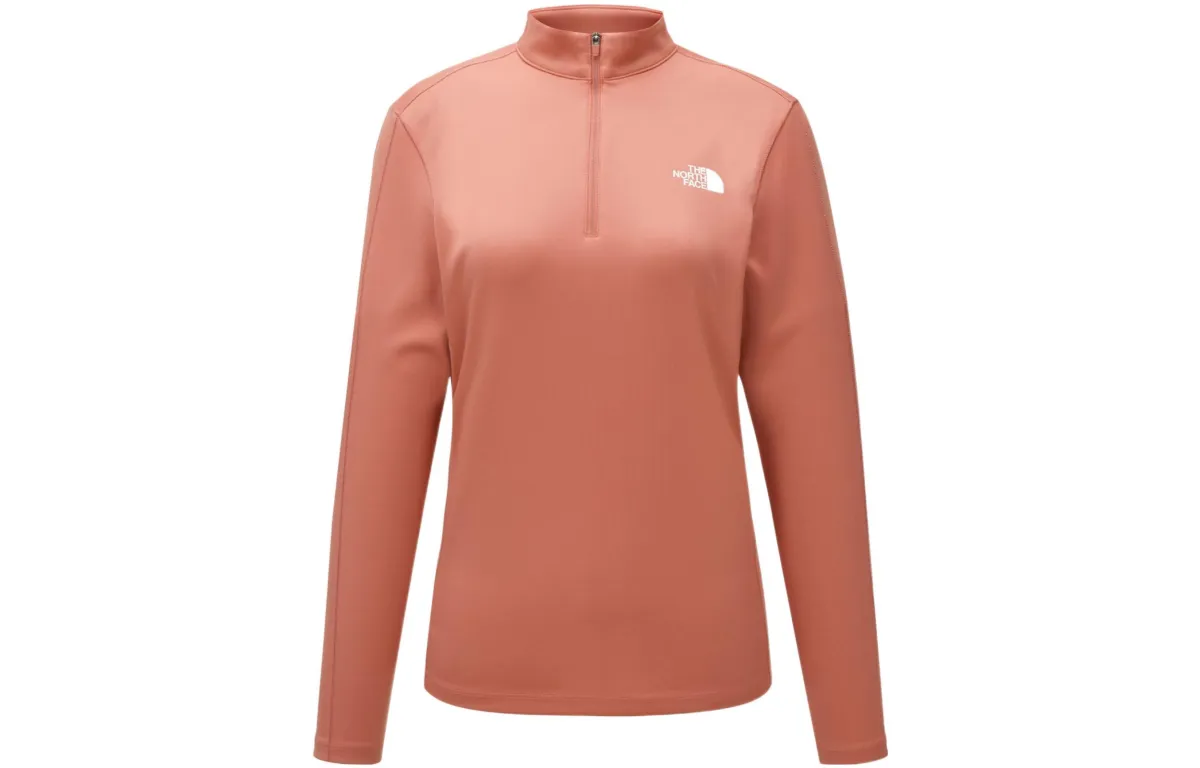 THE NORTH FACE T-Shirts Women's Rose Tea Stand Collar Moderate Nipped-in Waist