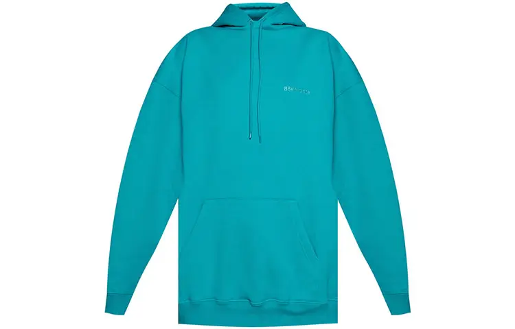 Balenciaga Unisex Bb Oversize Hoodie Turquoise
