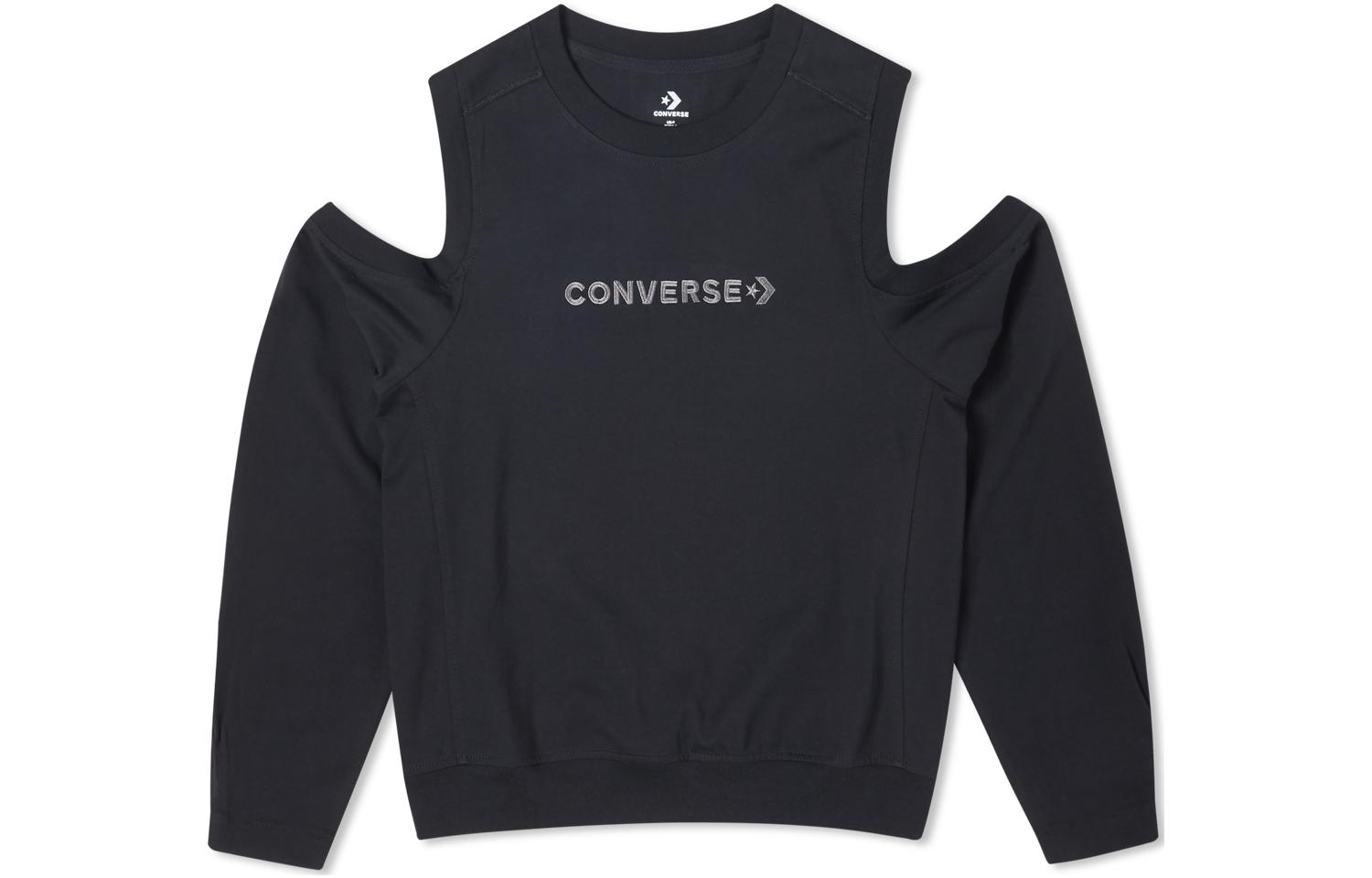 Женская толстовка Converse Sweatshirt (черная)