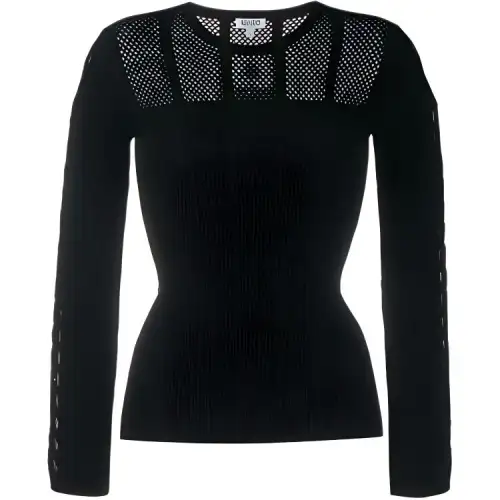 KENZO Knitwear Women's Black Crew Neck Moderate Other