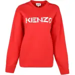 KENZO Letter Logo FW21 Sweatshirt Women's Red